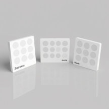 Luxe witte patroon ronde sticker
