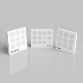 Luxe witte patroon ronde sticker