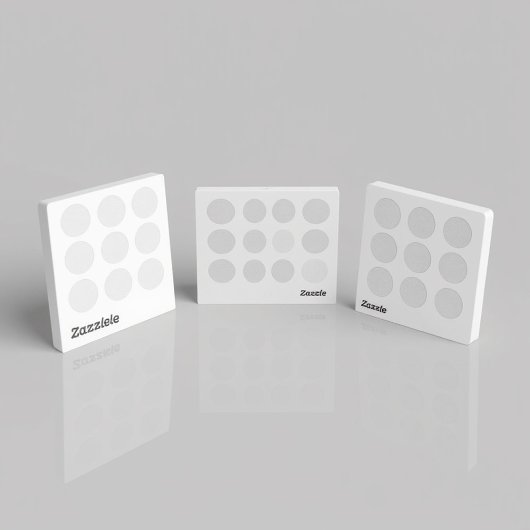 Luxe witte patroon ronde sticker