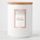 Luxe witte productverpakkingsetiketten Roos Gold Voedselcontainer Etiket (Voorkant)