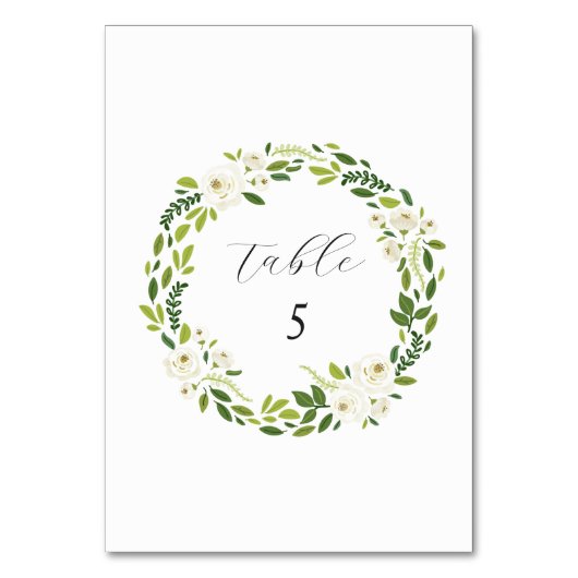 Luxe witte roos bloemenkader kaart (Voorkant)
