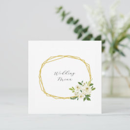 Luxe Witte Roos Bloemstuk Lijst Menu