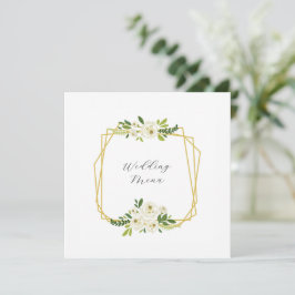 Luxe Witte Roos Bloemstuk Lijst Menu