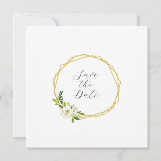 Luxe Witte Roos Bloemstuk Lijst Save The Date