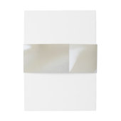 Luxe, Witte, Stromende Zijde & Witte Rozen. Uitnodigingen Wikkel (Achterkant Voorbeeld)