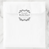 Luxe witte zelfgemaakte badzout labels (Tas)