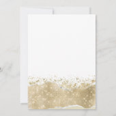 Luxe witte zilveren gouden glitters Bewaar de Datu Kaart (Achterkant)