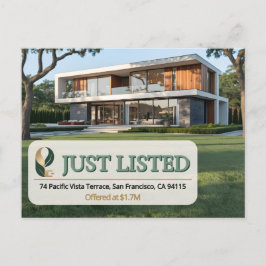 Luxe Woning Aangeboden Makelaar Foto Sage Goud Mar Briefkaart
