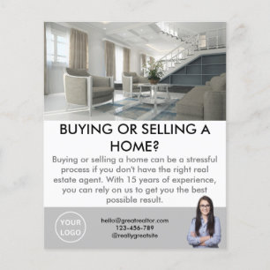 Luxe woning makelaar makelaar Realtor Flyer