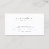 Luxe Wood Effect Art Cosmetoloog Visitekaartje (Achterkant)