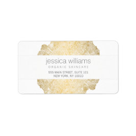 Luxe Wood-effect Art Etiket