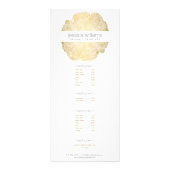 Luxe Wood-effect Art Reclamekaart (Voorkant)