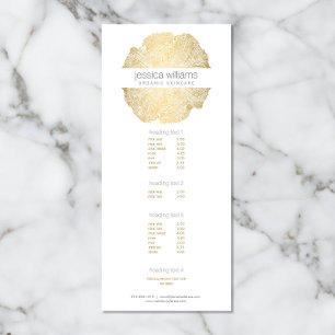 Luxe Wood-effect Art Reclamekaart