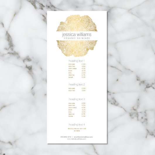 Luxe Wood-effect Art Reclamekaart