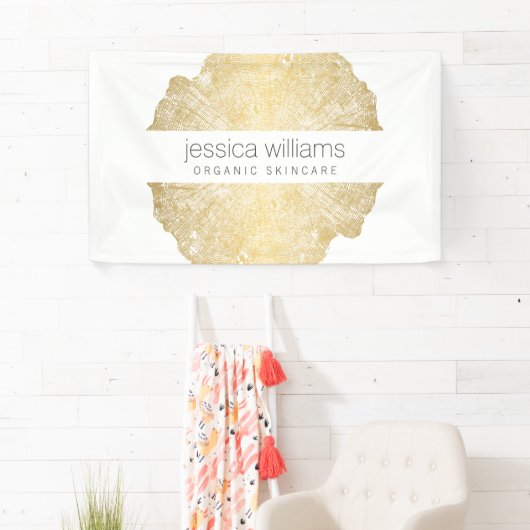 Luxe Wood-effect Art Spandoek (Insitu)