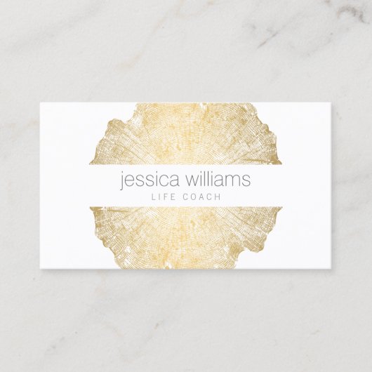 Luxe Wood-effect Art Visitekaartje (Voorkant)