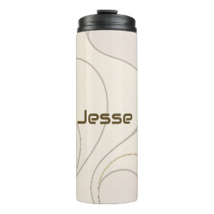 Luxe Yoga Moderne Patrooncollectie   Thermosbeker