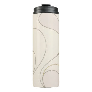 Luxe Yoga Moderne Patrooncollectie Thermosbeker