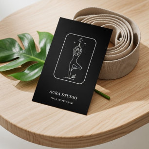 Luxe yogadocent Elegant Visitekaartje
