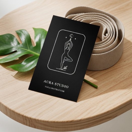 Luxe yogadocent | Elegant Visitekaartje