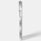 Luxe Zacht Grijs Faux Velvet Case-Mate iPhone Case (Achterkant / Links)