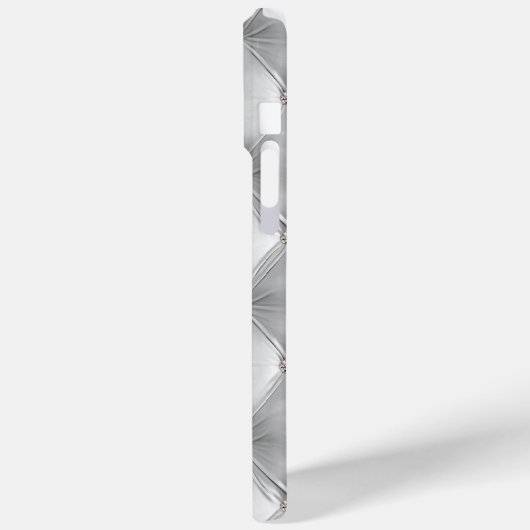 Luxe Zacht Grijs Faux Velvet Case-Mate iPhone Case (Achterkant / Links)