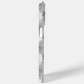 Luxe Zacht Grijs Faux Velvet Case-Mate iPhone Case (Achterkant / Rechts)