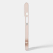 Luxe Zachte Blush Mat en Roze Gouden Glitter Golf  Case-Mate iPhone Case (Achterkant / Links)
