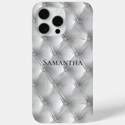 Luxe zachte grijze nepvacht  Case-Mate iPhone case (Achterkant)