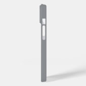 Luxe zachte grijze telefoonhoes met aangepaste naa Case-Mate iPhone case (Achterkant / Links)
