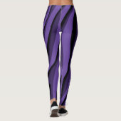 Luxe, zachte, Paarse 3D-Zebra Leggings (Achterkant)