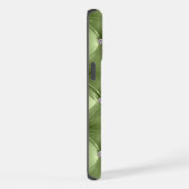 Luxe zachte warme salie groen faux fluweel iPhone hoesje (Rechterkant)