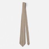 Luxe zandsteen en taupe geribbelde jacquard strepe stropdas (Voorkant)