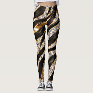 Luxe Zebra Kristal Dierenprint Leggings