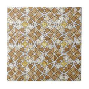 Luxe Zellige Marokkaans Mozaïekpatroon Beige Crème Tegeltje