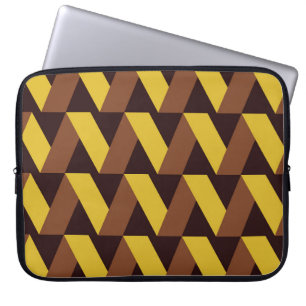 Luxe Zig-Zag lijn naadloos patroon Laptop Sleeve