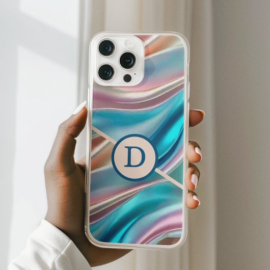 Luxe zijde monogram Case-Mate iPhone case