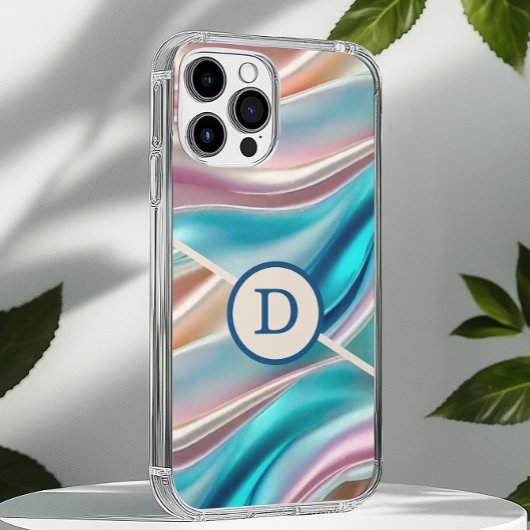 Luxe zijde monogram Case-Mate iPhone case