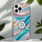 Luxe zijde monogram iPhone hoesje
