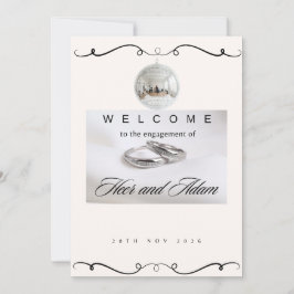 Luxe Zilver & Diamanten Trouwkaart Kaart