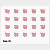 Luxe Zilver HARTEN VAN LIEFDE Sticker Kunst (Vel)