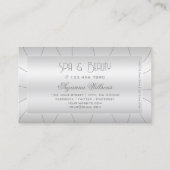 Luxe zilver met  en Diamonds Creatief Visitekaartje (Achterkant)