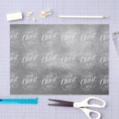 Luxe Zilver Vrolijk Kerstmis Religieus Script Tissuepapier (Craft)