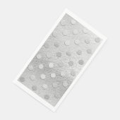 Luxe Zilver Wegwerp  Servet (Hoek)