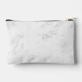 Luxe zilver wit marmer krullende handtekening naam etui (Achterkant)