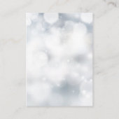 Luxe Zilveren Bruiloft Accommodatie Details Informatiekaartje (Achterkant)