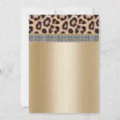 Luxe Zilveren Diamanten Riem Goud & Luipaard Trouw Kaart (Achterkant)