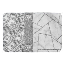 Luxe Zilveren Dollars Interieur Marmer Glitter Sho