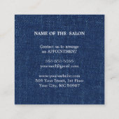 Luxe Zilveren Glitter Salon Benodigdheden Kortingskaartje (Achterkant)