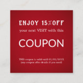 Luxe Zilveren Glitter Salon Benodigdheden Kortingskaartje (Voorkant)